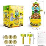 VATOS Whac Spiel,Schlag den Maulwurf,elektronisches Mini Arcade Spielzeug,Münzspiel mit 2 Hämmern – Bild 8
