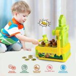 VATOS Whac Spiel,Schlag den Maulwurf,elektronisches Mini Arcade Spielzeug,Münzspiel mit 2 Hämmern – Bild 3
