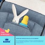 KIDIZ® Babyfusssack Winterfusssack Babyschale mit Reissverschluss Kuschelsack Babydecke Kinderwagen waschbar verschliessbarer Kopfteil – Bild 4
