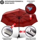 Repel Umbrella - Regenschirm - Taschenschirm - Öffnen und Schliedden automatisch - Klein, kompakt, leicht, stark, winddicht und sturmfest – Bild 7
