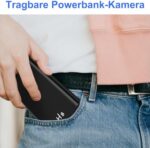 TANGMI Up-Grade Mini Überwachungskamera,1080P HD 5000mAh Powerbank Kamera – Bild 7