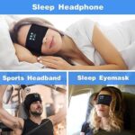 Schlafkopfhörer Bluetooth Geschenke für Frauen/ Männer - Schlaf Kopfhörer Vatertagsgeschenk Personalisiert Sleepphones mit Ultradünnen HD Stereo Lautsprecher – Bild 2