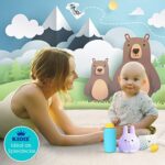 KIDIZ® Babyfusssack Winterfusssack Babyschale mit Reissverschluss Kuschelsack Babydecke Kinderwagen waschbar verschliessbarer Kopfteil – Bild 6
