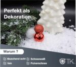 Kunstschnee täuschend echt & weich - glitzernder Streuschnee Dekoschnee als Deko Dekoration an Weihnachten – Bild 5