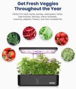 iDOO Hydroponisches Anzuchtsystem, 12Hülsen Smart Garden mit Automatisch Timer – Bild 9