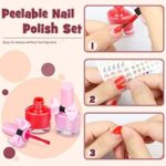 Dreamon Kinderschminke mädchen, Waschbar Make up Spielzeug für Mädchen Kinder Nagellacke mit Koffer Geschenke Spielzeug 3 4 5 6 7 8 Jahre Mädchen – Bild 7