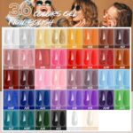 Anicco 42 Stück UV Nagellack Set, Gel Nagellack UV Farbgel Set, mit 2 Flaschen Unterlack &Glänzender Überlack & Matte Überlack & 2 Flaschen mit Diamant Überlack, UV Lack Gel Nail Polish – Bild 2