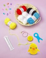 Anpro Häkelnadel Set – 100-teiliges Zubehör mit Tasche, Bunt, Einweg – Bild 4