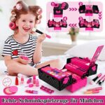 Kinderschminke Set – Schminkkoffer für Mädchen, Kinder Make-up Spielzeug ab 4 Jahren, Geschenk zu Geburtstag, Weihnachten & Halloween – Bild 4