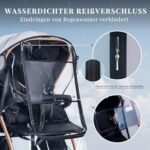 bemece Regenschutz für Kinderwagen, Regenverdeck für buggy, Bequemes Zugangsfenster, Gute Luftzirkulation, Schadstofffrei – Bild 4