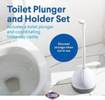 Clorox Toiletten-Pümpel und Versteck Caddy Badezimmer Combo, Gummi – Bild 2