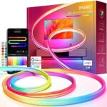 Beaeet Neon LED Strip, RGBIC Neon LED Streifen mit App-Steuerung, Funktioniert mit Alexa und Google Assistant