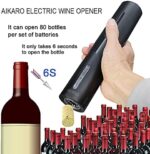 AIKARO Elektrischer Korkenzieher Wein öffner Weinflaschenöffner Automatischer Flaschenöffner – Bild 2