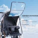 bemece Regenschutz für Kinderwagen, Regenverdeck für buggy, Bequemes Zugangsfenster, Gute Luftzirkulation, Schadstofffrei – Bild 3