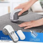 BEAUTURAL Fusselrasierer，Elektrisch Fusselentferner Batteriebetrieben mit 4 Höheneinstellungen，Geschwindigkeit Dimmbarer Wollrasiserer, Fusselfräse für Verschiedene Stoffe – Bild 5