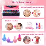 Kinderschminke Set Mädchen, Schminkkoffer Mädchen, Kids Makeup - Waschbar Schminke Kinder Mädchen Spielzeug, Halloween Weihnachts Geburtstags Geschenke für Mädchen 4-12 Jahre – Bild 5