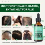 LEVROU Bio Rosmarinöl Haare Haaröl Rosmarinminz Öl Rizinus Biotin Jojoba Argan und vielen anderen Ölen stärkt die Haare schnelles gesundes Haarwachstum Rosmarin Öl 100% Vegan 60ml – Bild 5