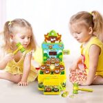 VATOS Whac Spiel,Schlag den Maulwurf,elektronisches Mini Arcade Spielzeug,Münzspiel mit 2 Hämmern – Bild 2