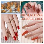 Anicco 42 Stück UV Nagellack Set, Gel Nagellack UV Farbgel Set, mit 2 Flaschen Unterlack &Glänzender Überlack & Matte Überlack & 2 Flaschen mit Diamant Überlack, UV Lack Gel Nail Polish – Bild 6