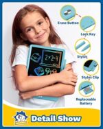 TEKFUN LCD Schreibtafel Kinder 8,5 Zoll Zaubertafel Kinder Maltafel – Bild 4