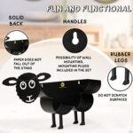 Design Fittings Toilettenpapierhalter Schaf Schwarz – Bild 5