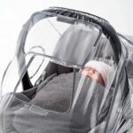 Universal Komfort Regenschutz für Babyschale (z.B. Maxi-Cosi/Cybex/Römer) - gute Luftzirkulation, verschliessbares Kontakt-Fenster – Bild 3
