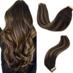 a#2/6/2 Balayage Dunkelbraun Gemischt Kastanienbraun