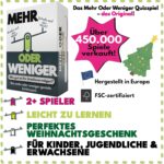 More or Less – Mehr oder Weniger Kartenspiel für Familie & Freunde