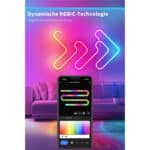 Beaeet Neon LED Strip, RGBIC Neon LED Streifen mit App-Steuerung, Funktioniert mit Alexa und Google Assistant – Bild 3