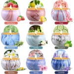 Duftkerzen Geschenke, 9 Stück Aromatherapie Kerzen Set für Frauen, Sojawachs Kerzenset, Tragbare Reisekerzen, Kleine Geschenkset für Muttertag,Weihnachten,Geburtstag, Valentinstag, Bad, Yoga – Bild 2