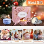 Duftkerzen Geschenke, 9 Stück Aromatherapie Kerzen Set für Frauen, Sojawachs Kerzenset, Tragbare Reisekerzen, Kleine Geschenkset für Muttertag,Weihnachten,Geburtstag, Valentinstag, Bad, Yoga – Bild 6
