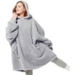 BEDSURE Hoodie Decke mit Ärmeln Deckenpullover - Tragbare Decke zum Anziehen als Geschenke für Frauen Damen, Warm Kuschelpullover Erwachsene weich Ärmeldecke
