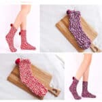 Aotlet Kuschelsocken Damen, Lustige Socken Geschenkideen Weihnachten Geschenk für Freund, Flauschige Weihnachtsgeschenke für Frauen 3 Paar – Bild 5