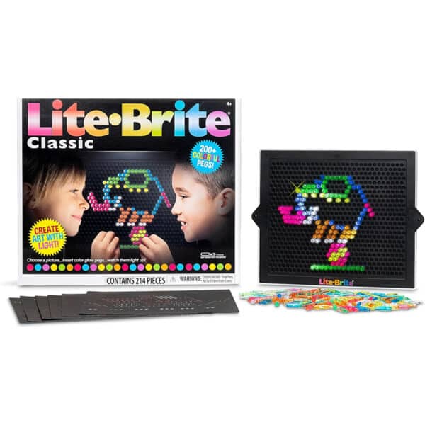 Basic Fun 2215 Lite-Brite Ultimate Classic, Light Up Drawing Board, LED Drawing Board with Colours