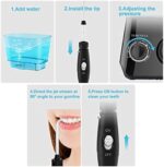 Munddusche Elektrische - TUREWELL Zahnzwischenraumreiniger mit 10 Druckstufen und 8 Düsen,IPX7 Wasserdicht Oral Irrigator, 600ML Wasser Flosser für Zuhause – Bild 7
