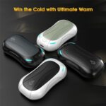 2er Set Handwärmer Elektrisch, FANDLISS Tragbarer Wiederaufladbarer Handwärmer 5200mAh 12 Stunden Lang Anhaltende Heizung USB Wiederaufladbarer Handwärmer für Camping,Jagd,Golf,Geschenke – Bild 8