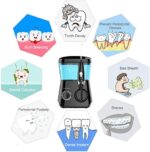 Munddusche Elektrische - TUREWELL Zahnzwischenraumreiniger mit 10 Druckstufen und 8 Düsen,IPX7 Wasserdicht Oral Irrigator, 600ML Wasser Flosser für Zuhause – Bild 2