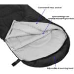 Außenmaterial: Hochwertiges 290T-Polyester macht den Schlafsack haltbar.