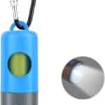 Hundekotbeutelhalter mit LED-Taschenlampe| Doggy Poo Bags Spender für die Leine| Haustierkotbeutel-Träger