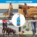Hundekotbeutelhalter mit LED-Taschenlampe| Doggy Poo Bags Spender für die Leine| Haustierkotbeutel-Träger – Bild 4