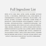 full ingredient list