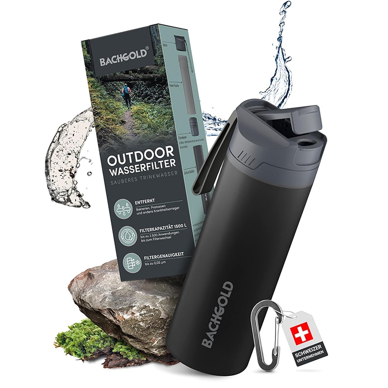 Wasserfilter schwarz