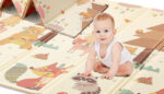 HB.YE Spielmatte baby Teppich Babymatte faltbarer Spieldecke Krabbelmatte baby Bodenmatte XPE rutschfest Material, Tragbar für Innen- oder Aussenbereich