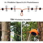 Wäscheleine Camping Tragbare 10m Reise