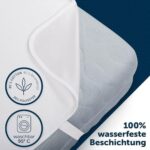 Blumtal® Matratzenschoner - Oeko-Tex zertifizierte Inkontinenzunterlage waschbar - wasserdichte Matratzenauflage - Matratzenschutz wasserdicht - Bettauflage -Matratzenschoner – Bild 2