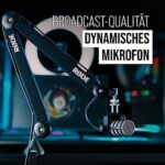 RØDE PodMic Dynamisches Mikrofon mit Rundfunkqualität mit integrierter Schwenkhalterung für Podcasting, Streaming, Spiele und Sprachaufnahmen, XLR – Bild 2