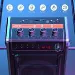 JYX Karaoke-Maschine - UHF-Mikrofone, Bluetooth-Lautsprecher, LED-Licht, TWS-Unterstützung, für Partys und alle Altersgruppen – Bild 2
