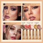 contour, blush, highlight