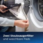 zwei staubsaugerfilter