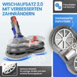 Abnehmbaren Wassertank und 6 Waschbare Mopps